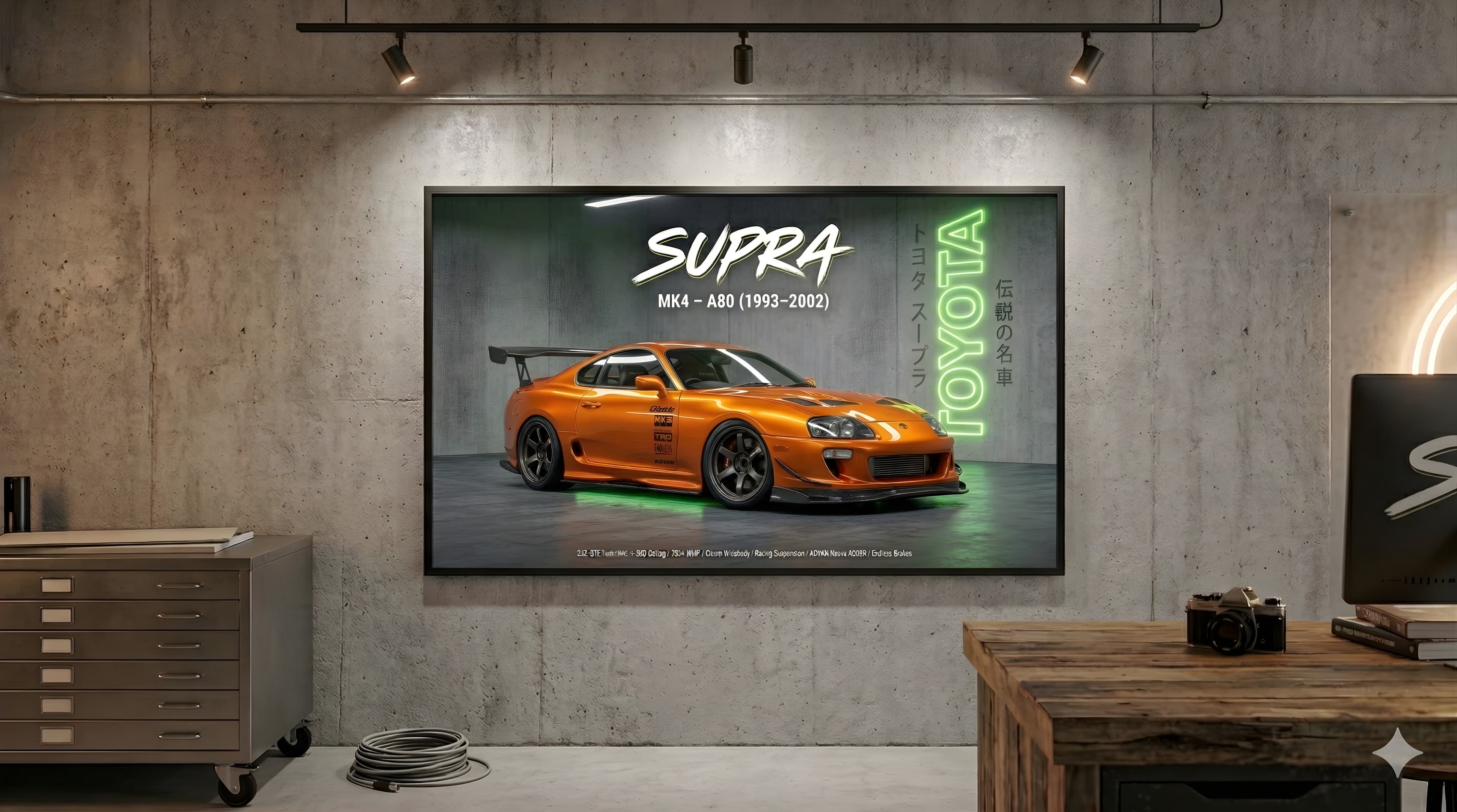 TOYOTA SUPRA MK4 | CAR POSTER