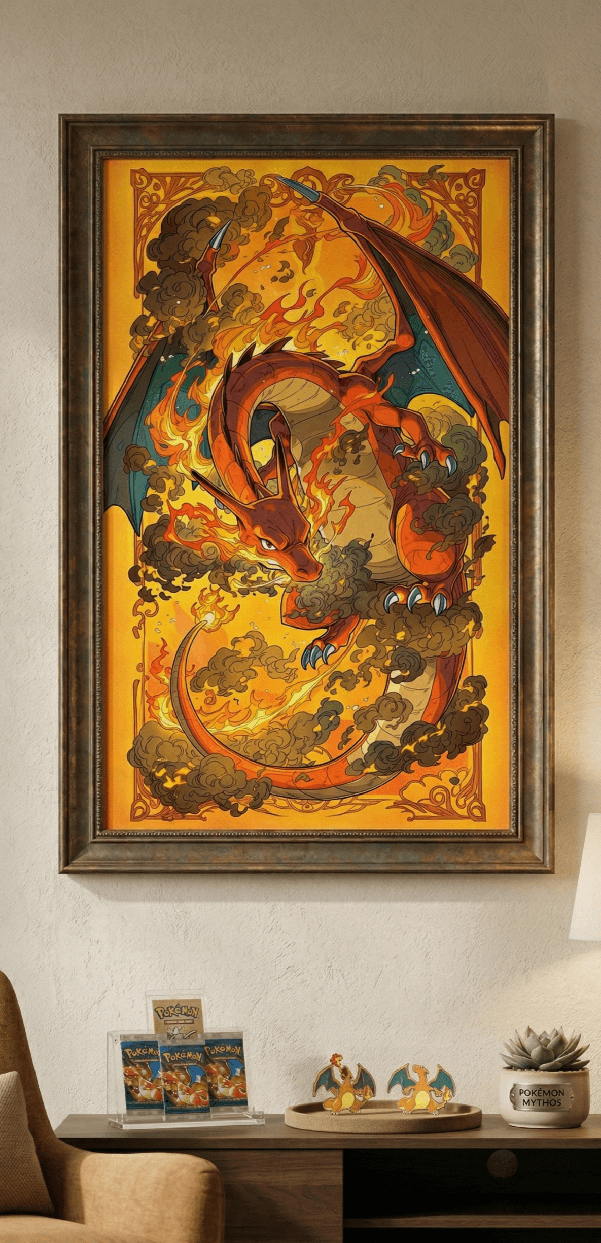 charizard pokemon wall poster